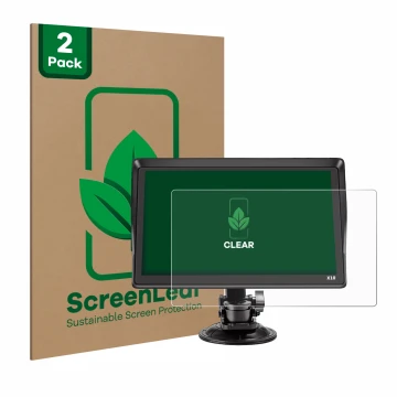 Parte frontale di una confezione del prodotto con il logo del marchio ScreenLeaf. Accanto è raffigurato il dispositivo Xgody X