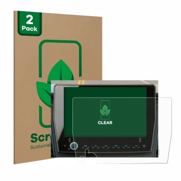 Parte frontale di una confezione del prodotto con il logo del marchio ScreenLeaf. Accanto è raffigurato il dispositivo Xzent F