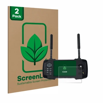 Parte frontale di una confezione del prodotto con il logo del marchio ScreenLeaf. Accanto è raffigurato il dispositivo Toslon 