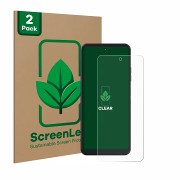 Parte frontale di una confezione del prodotto con il logo del marchio ScreenLeaf. Accanto è raffigurato il dispositivo Hotwav 