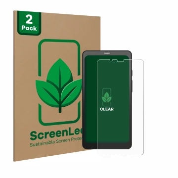 Parte frontale di una confezione del prodotto con il logo del marchio ScreenLeaf. Accanto è raffigurato il dispositivo Boox Pa