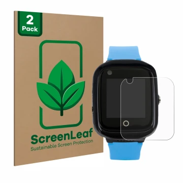 Parte frontale di una confezione del prodotto con il logo del marchio ScreenLeaf. Accanto è raffigurato il dispositivo One2Tra