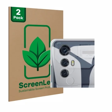 Parte frontale di una confezione del prodotto con il logo del marchio ScreenLeaf. Accanto è raffigurato il dispositivo Cubot M