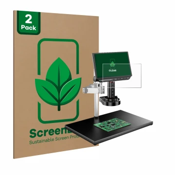 Parte frontale di una confezione del prodotto con il logo del marchio ScreenLeaf. Accanto è raffigurato il dispositivo Tomlov 
