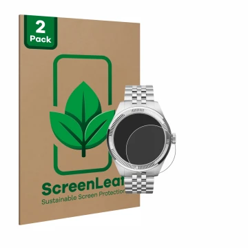 Parte frontale di una confezione del prodotto con il logo del marchio ScreenLeaf. Accanto è raffigurato il dispositivo Withing