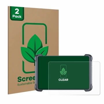 Parte frontale di una confezione del prodotto con il logo del marchio ScreenLeaf. Accanto è raffigurato il dispositivo Thinkca