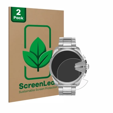 Parte frontale di una confezione del prodotto con il logo del marchio ScreenLeaf. Accanto è raffigurato il dispositivo Diesel 