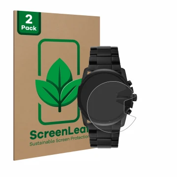 Parte frontale di una confezione del prodotto con il logo del marchio ScreenLeaf. Accanto è raffigurato il dispositivo Diesel 