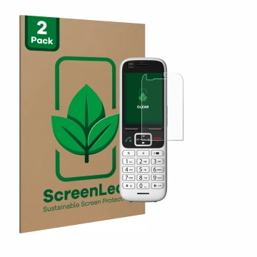Parte frontale di una confezione del prodotto con il logo del marchio ScreenLeaf. Accanto è raffigurato il dispositivo Unify O