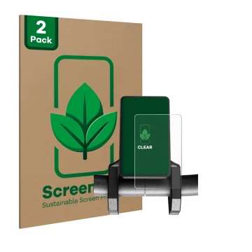 Parte frontale di una confezione del prodotto con il logo del marchio ScreenLeaf. Accanto è raffigurato il dispositivo Joyor S