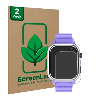 Parte frontale di una confezione del prodotto con il logo del marchio ScreenLeaf. Accanto è raffigurato il dispositivo Jubunre