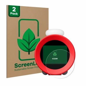 Parte frontale di una confezione del prodotto con il logo del marchio ScreenLeaf. Accanto è raffigurato il dispositivo Nintend