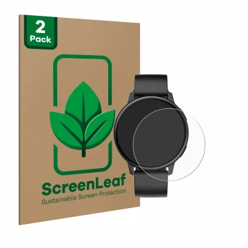 Parte frontale di una confezione del prodotto con il logo del marchio ScreenLeaf. Accanto è raffigurato il dispositivo SPC Sma