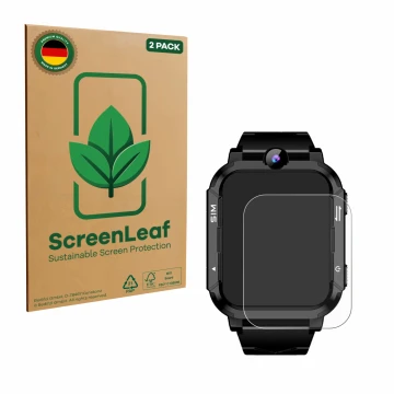 Parte frontale di una confezione del prodotto con il logo del marchio ScreenLeaf. Accanto è raffigurato il dispositivo Blackvi