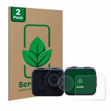 Parte frontale di una confezione del prodotto con il logo del marchio ScreenLeaf. Accanto è raffigurato il dispositivo Rollei 