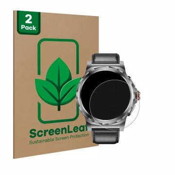 Parte frontale di una confezione del prodotto con il logo del marchio ScreenLeaf. Accanto è raffigurato il dispositivo LIGE SM