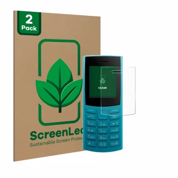 Parte frontale di una confezione del prodotto con il logo del marchio ScreenLeaf. Accanto è raffigurato il dispositivo Nokia 1