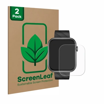 Parte frontale di una confezione del prodotto con il logo del marchio ScreenLeaf. Accanto è raffigurato il dispositivo Bekomiy