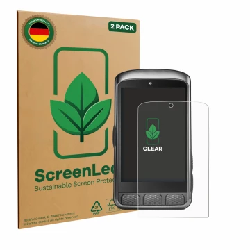 Parte frontale di una confezione del prodotto con il logo del marchio ScreenLeaf. Accanto è raffigurato il dispositivo Wahoo E