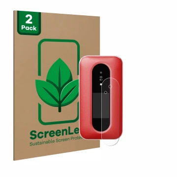 Parte frontale di una confezione del prodotto con il logo del marchio ScreenLeaf. Accanto è raffigurato il dispositivo Doro Le