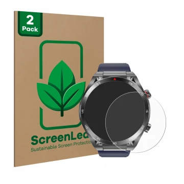 Parte frontale di una confezione del prodotto con il logo del marchio ScreenLeaf. Accanto è raffigurato il dispositivo Kardena