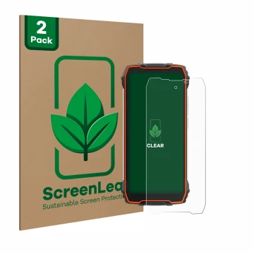 Parte frontale di una confezione del prodotto con il logo del marchio ScreenLeaf. Accanto è raffigurato il dispositivo Blackvi