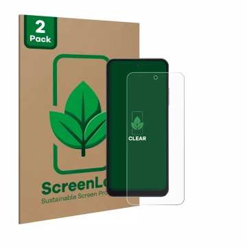 Parte frontale di una confezione del prodotto con il logo del marchio ScreenLeaf. Accanto è raffigurato il dispositivo Hotwav 