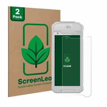 Parte frontale di una confezione del prodotto con il logo del marchio ScreenLeaf. Accanto è raffigurato il dispositivo Dojo Po