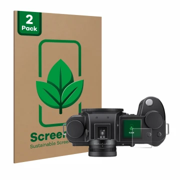 Parte frontale di una confezione del prodotto con il logo del marchio ScreenLeaf. Accanto è raffigurato il dispositivo Leica S