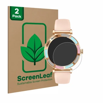 Parte frontale di una confezione del prodotto con il logo del marchio ScreenLeaf. Accanto è raffigurato il dispositivo Braidol