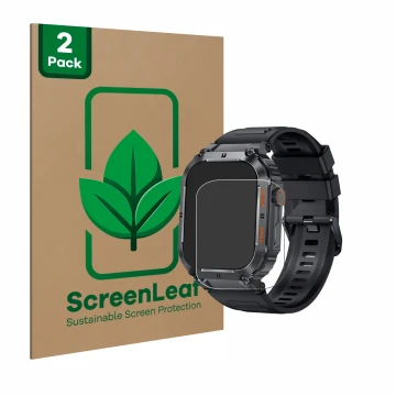 Parte frontale di una confezione del prodotto con il logo del marchio ScreenLeaf. Accanto è raffigurato il dispositivo bedee S