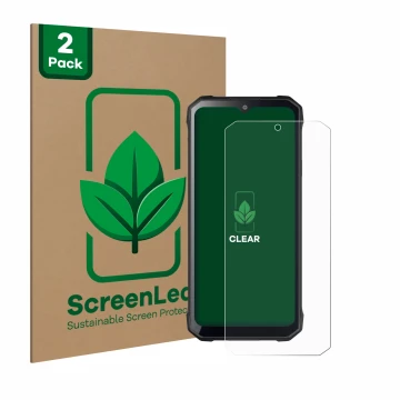 Parte frontale di una confezione del prodotto con il logo del marchio ScreenLeaf. Accanto è raffigurato il dispositivo Hotwav 