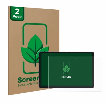 Parte frontale di una confezione del prodotto con il logo del marchio ScreenLeaf. Accanto è raffigurato il dispositivo Suaat S