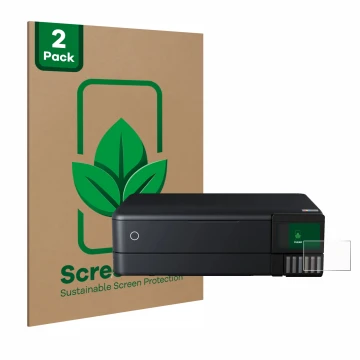 Parte frontale di una confezione del prodotto con il logo del marchio ScreenLeaf. Accanto è raffigurato il dispositivo Epson E