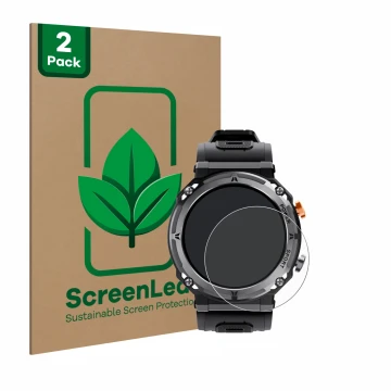 Parte frontale di una confezione del prodotto con il logo del marchio ScreenLeaf. Accanto è raffigurato il dispositivo Darmowa