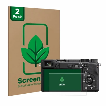 Parte frontale di una confezione del prodotto con il logo del marchio ScreenLeaf. Accanto è raffigurato il dispositivo Sony Al