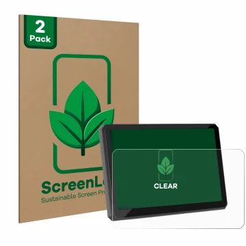 Parte frontale di una confezione del prodotto con il logo del marchio ScreenLeaf. Accanto è raffigurato il dispositivo Carpuri