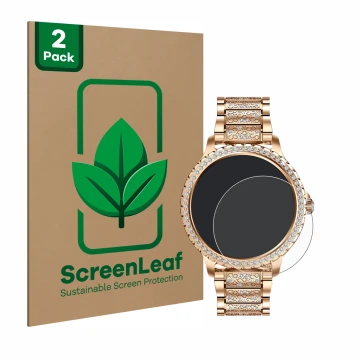 Parte frontale di una confezione del prodotto con il logo del marchio ScreenLeaf. Accanto è raffigurato il dispositivo LIGE BW