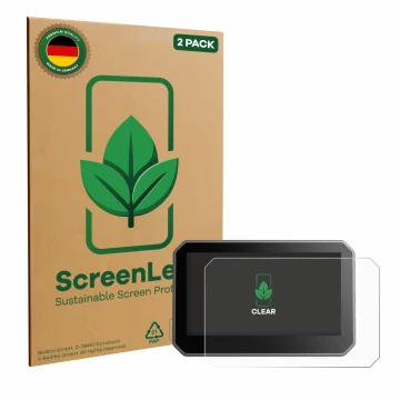 Parte frontale di una confezione del prodotto con il logo del marchio ScreenLeaf. Accanto è raffigurato il dispositivo Elegoo 