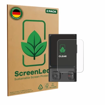 Parte frontale di una confezione del prodotto con il logo del marchio ScreenLeaf. Accanto è raffigurato il dispositivo Hoverai