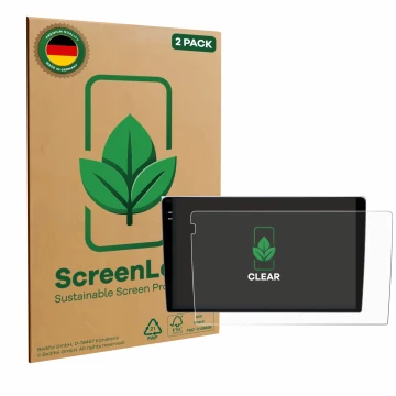 Parte frontale di una confezione del prodotto con il logo del marchio ScreenLeaf. Accanto è raffigurato il dispositivo Teyes C