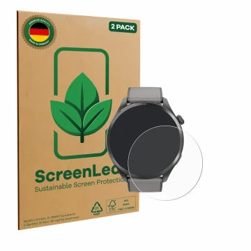 Parte frontale di una confezione del prodotto con il logo del marchio ScreenLeaf. Accanto è raffigurato il dispositivo Hama Sm
