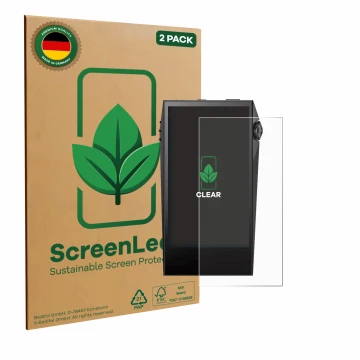 Parte frontale di una confezione del prodotto con il logo del marchio ScreenLeaf. Accanto è raffigurato il dispositivo Astell&