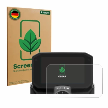 Parte frontale di una confezione del prodotto con il logo del marchio ScreenLeaf. Accanto è raffigurato il dispositivo Honda H