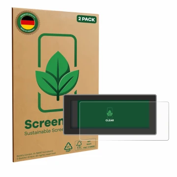 Parte frontale di una confezione del prodotto con il logo del marchio ScreenLeaf. Accanto è raffigurato il dispositivo Hyundai