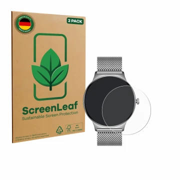Parte frontale di una confezione del prodotto con il logo del marchio ScreenLeaf. Accanto è raffigurato il dispositivo Pirewar