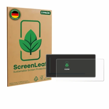 Parte frontale di una confezione del prodotto con il logo del marchio ScreenLeaf. Accanto è raffigurato il dispositivo Acta Be