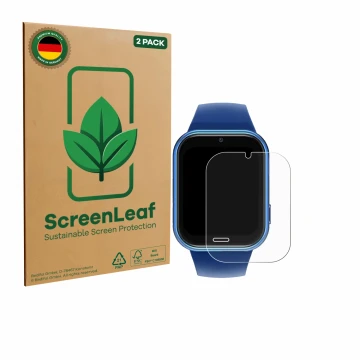 Parte frontale di una confezione del prodotto con il logo del marchio ScreenLeaf. Accanto è raffigurato il dispositivo CATGIFF