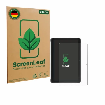 Parte frontale di una confezione del prodotto con il logo del marchio ScreenLeaf. Accanto è raffigurato il dispositivo Hotwav 