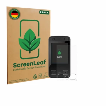 Parte frontale di una confezione del prodotto con il logo del marchio ScreenLeaf. Accanto è raffigurato il dispositivo Bosch K